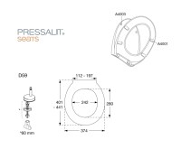 MEDIDAS ASIENTO y TAPA INODORO INFANTIL 718 PRESSALIT